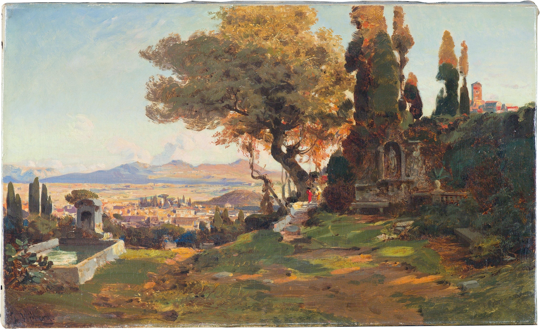 Open Landscape in the Roman Campagnas by Christian Wilberg, unknown medium