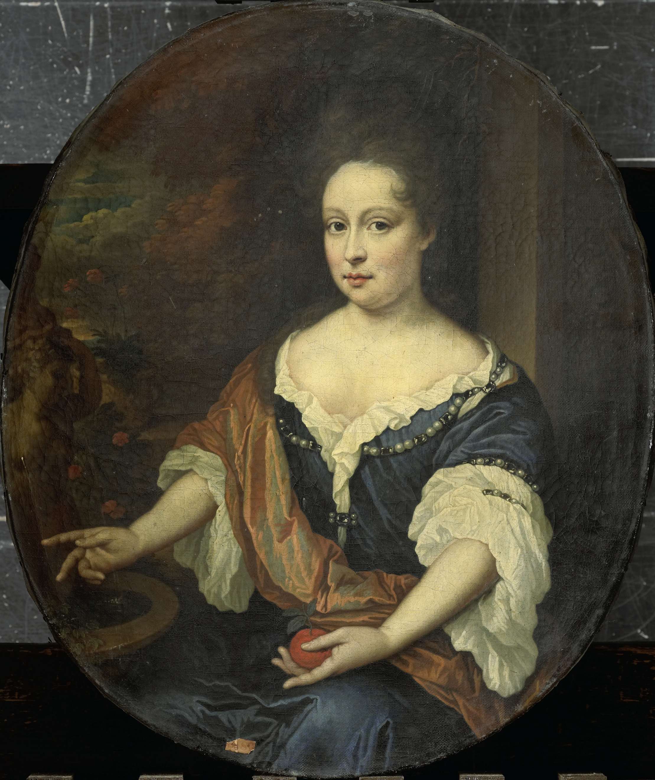 Portrait of Judith Allijn by Jan van Haensbergen, oil on canvas, 1699