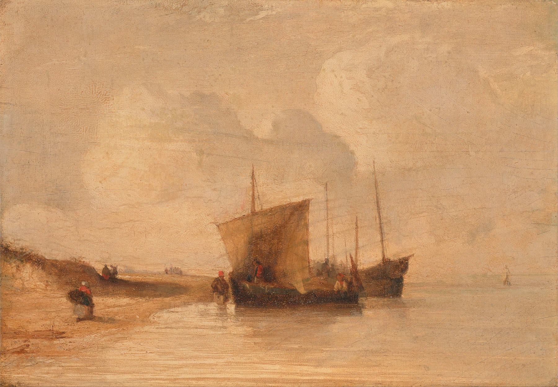 Normandy Coast, by Richard Parkes Bonington, public domain