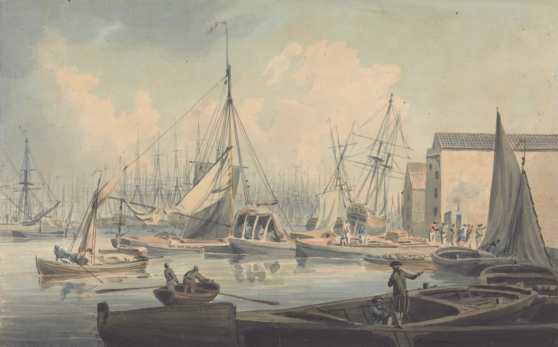 Shipping and Warehouses, by Robert Cleveley, public domain