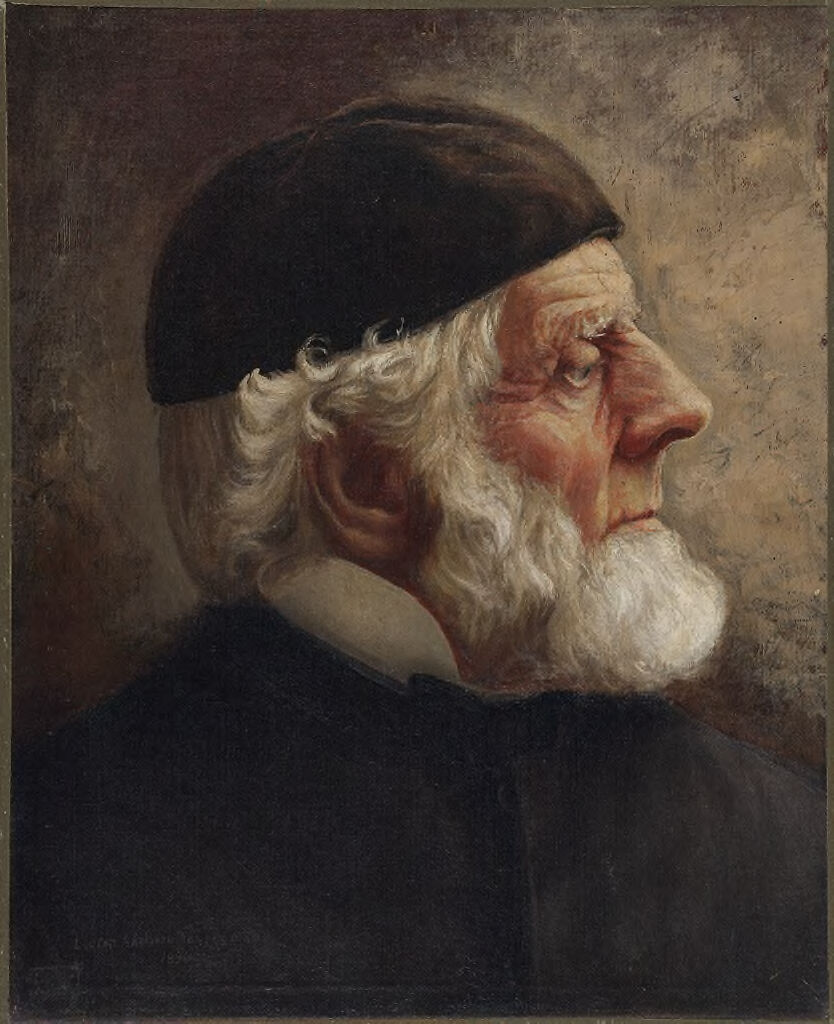 Portrait of Bishop Frederic Dan Huntington, oil on canvas by Lucien Adelbert Davison