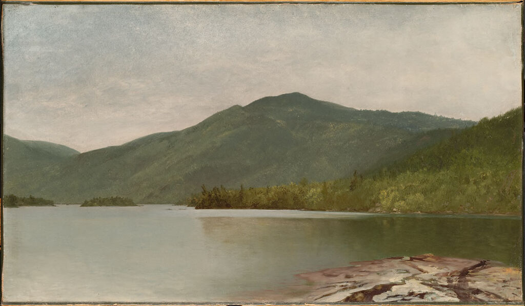 Mountain and Lake (Lake George), by John Frederick Kensett, public domain