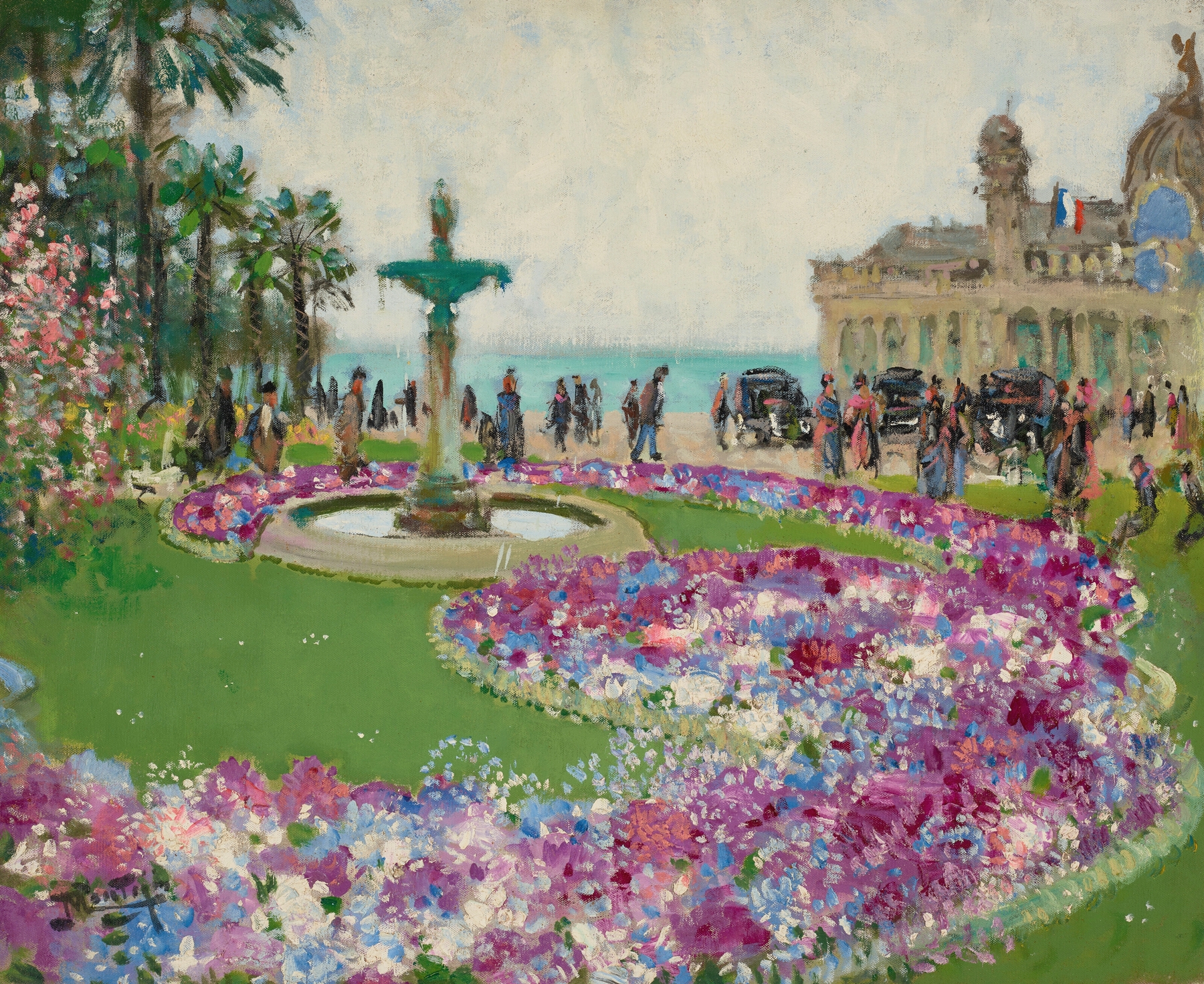 Le casino à Nice, by Pierre-Eugène Montézin, public domain