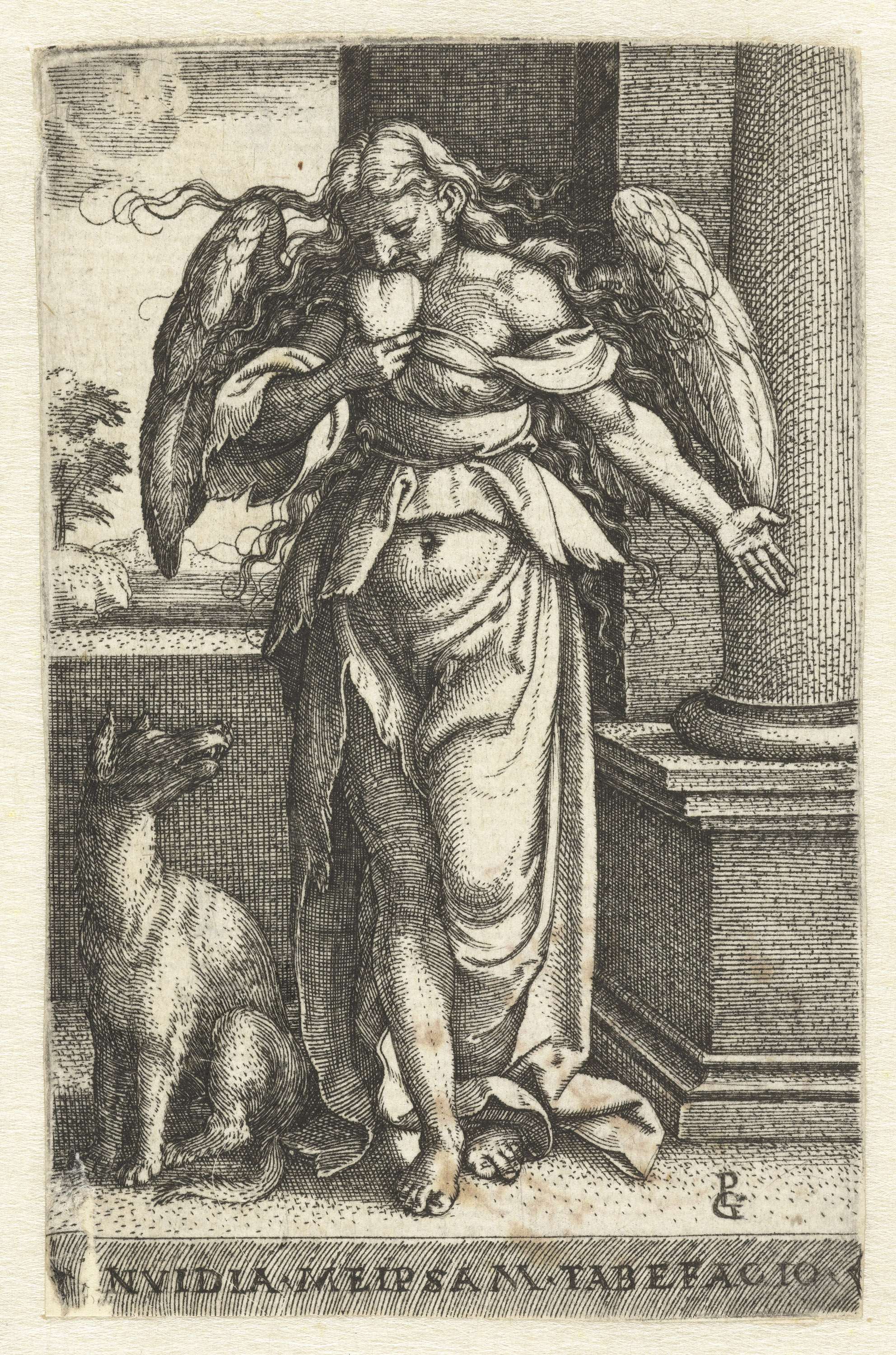 Afgunst (Invidia), by Georg Pencz, public domain