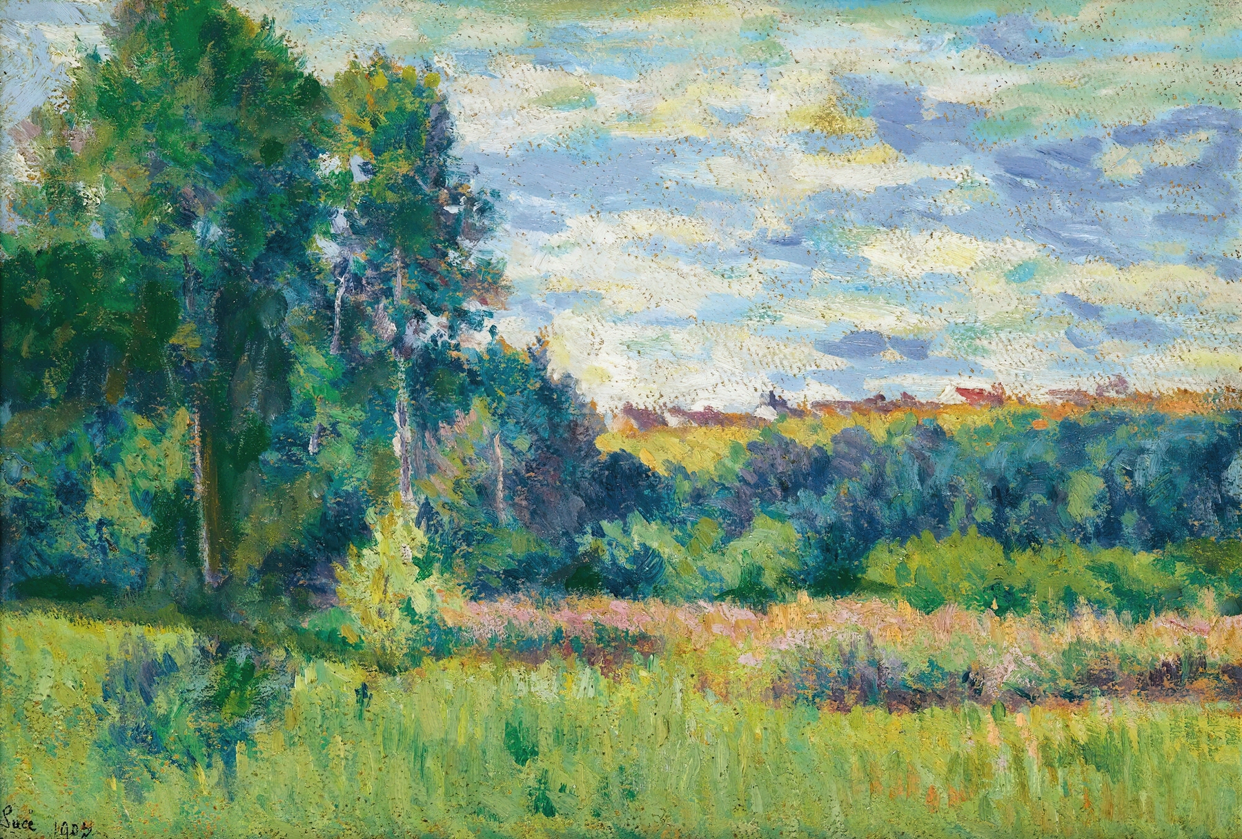 Paysage, by Maximilien Luce, public domain