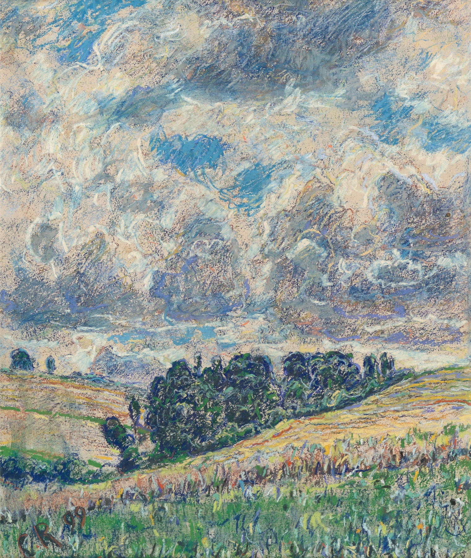 Wolken, by Christian Rohlfs, public domain