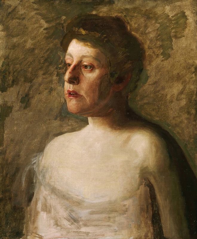 Thomas Eakins' painting 'A Singer (Mrs. W.H. Bowden)' captures a woman in a moment of song.