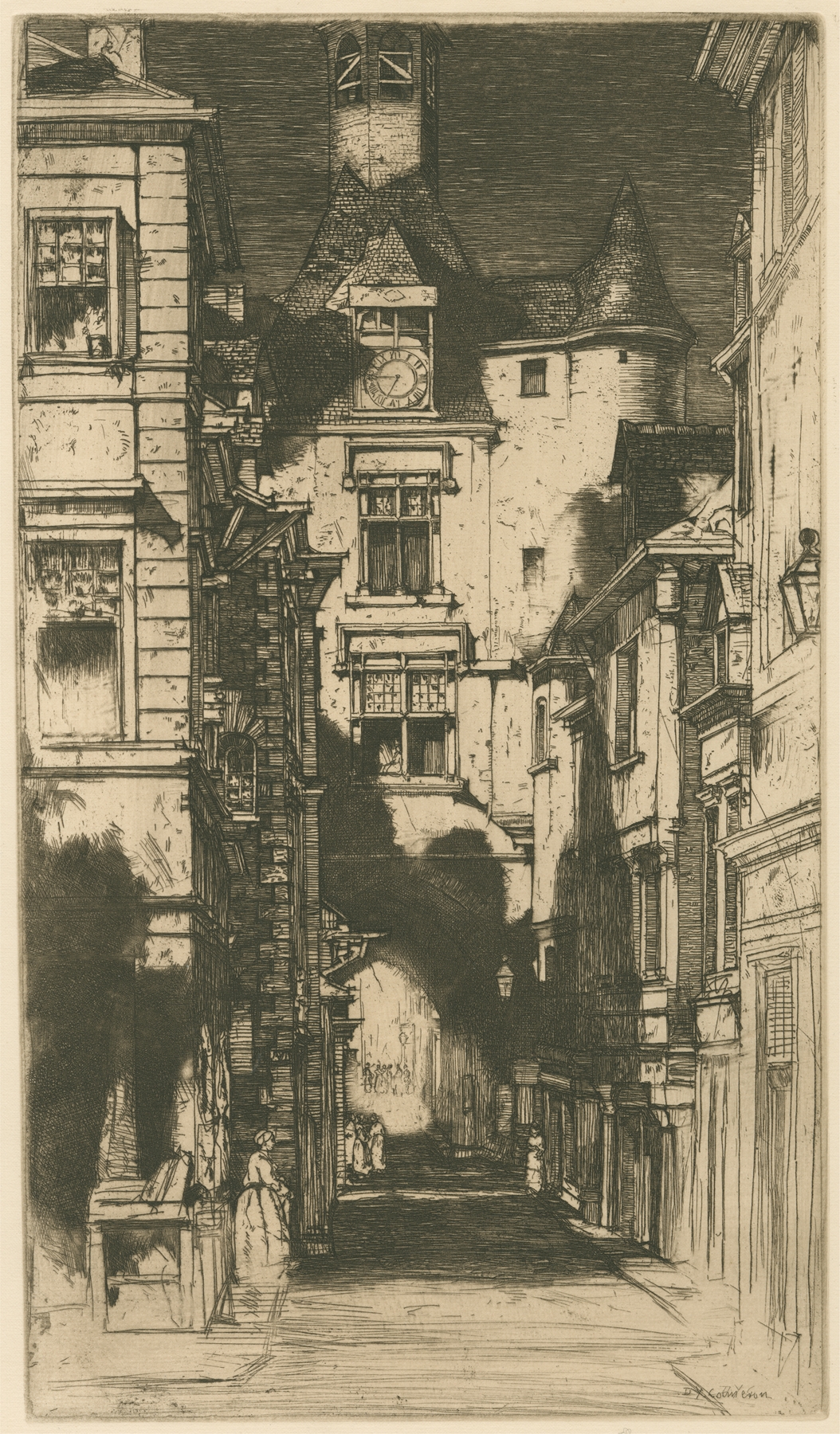Amboise, by David Young Cameron, public domain