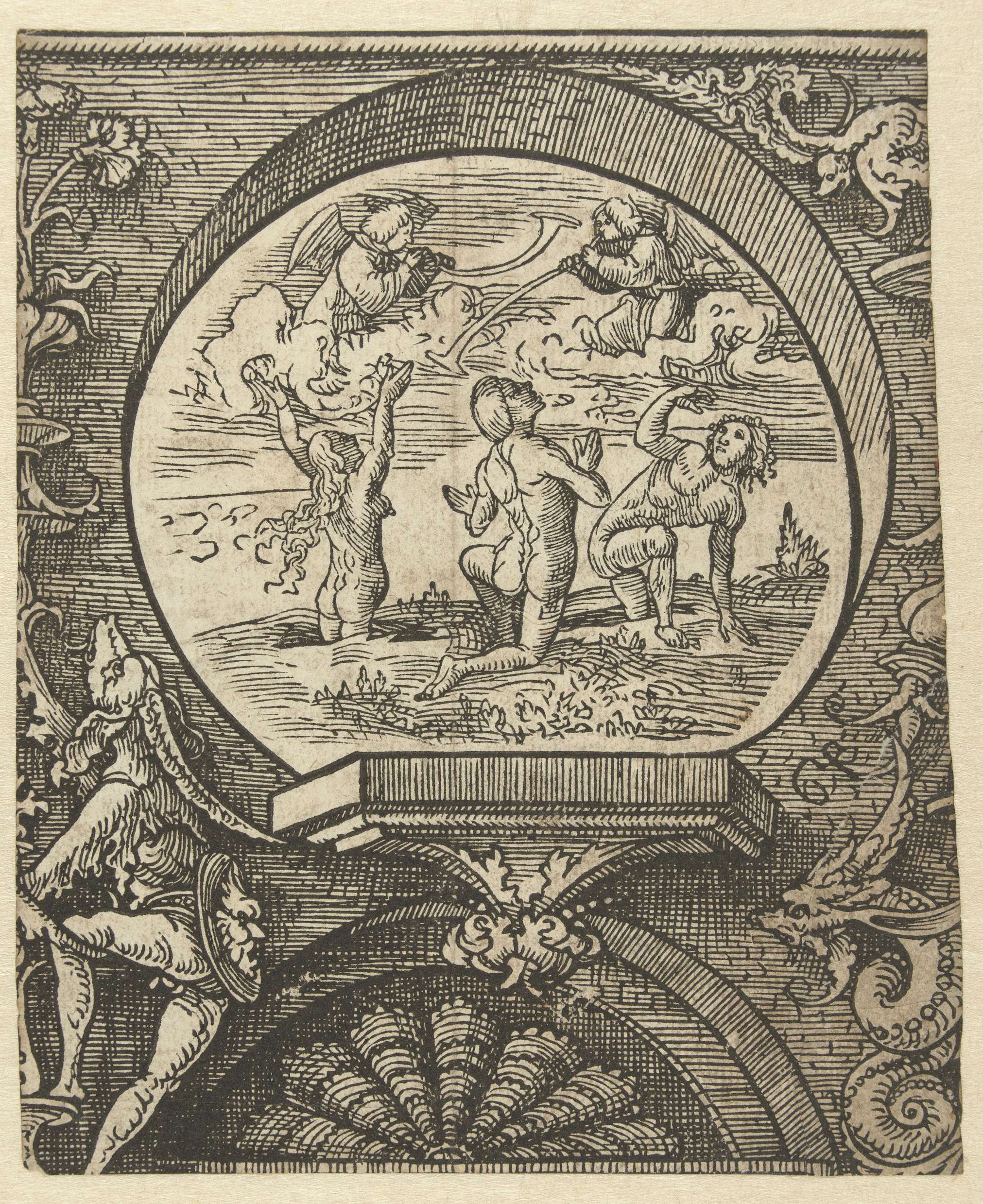 De opstanding van de doden, by Jacob Cornelisz van Oostsanen, public domain