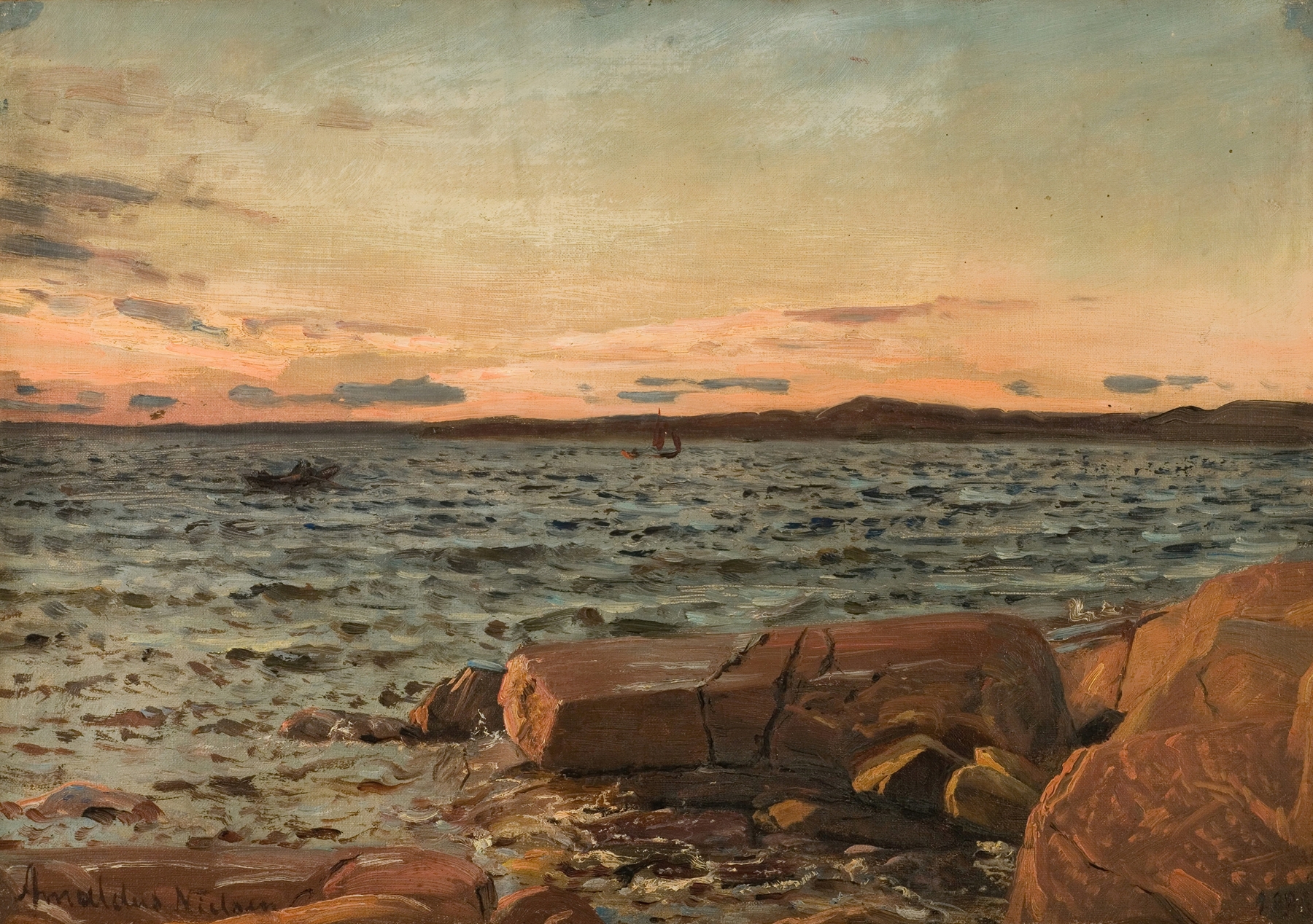 Solgangsvind, Hvaløene, by Amaldus Nielsen, public domain