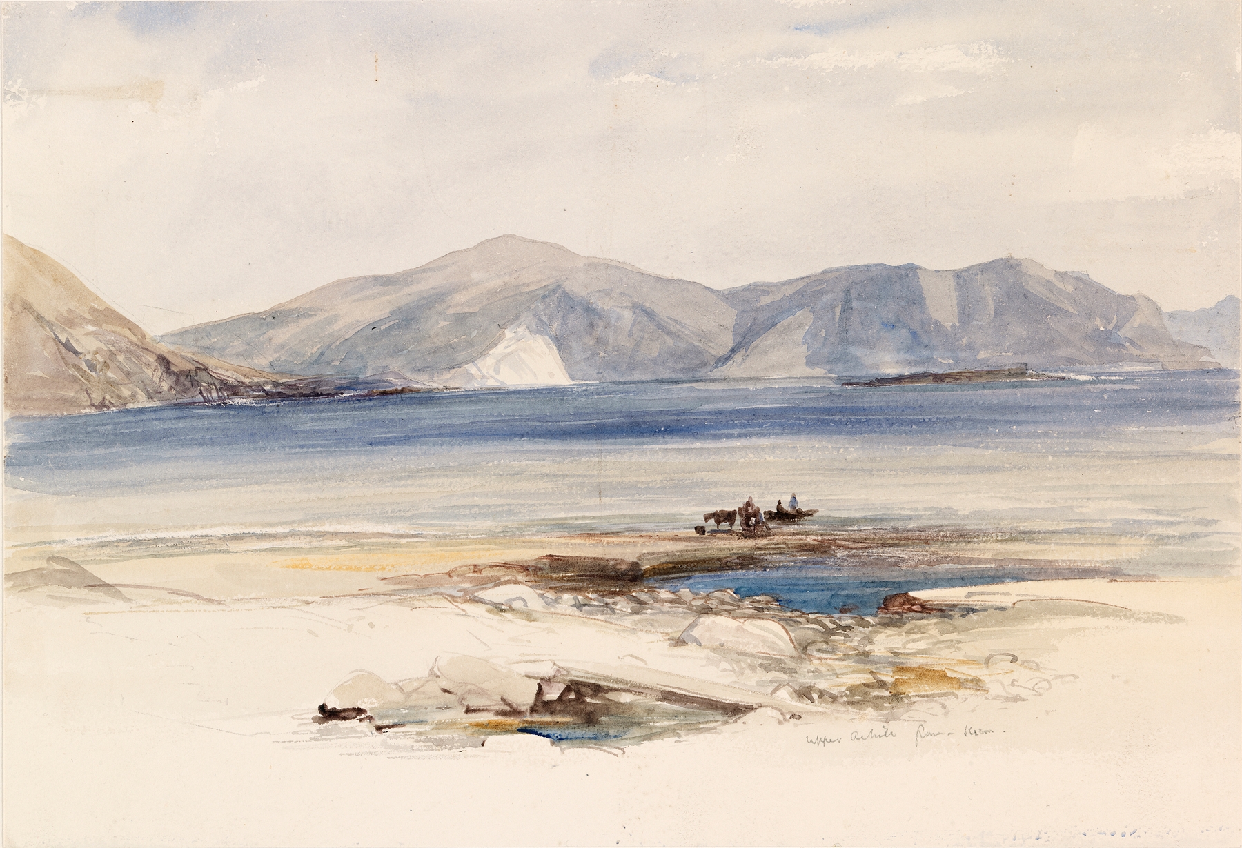 Keem Beach landscape by William Evans of Eton, oil on canvas