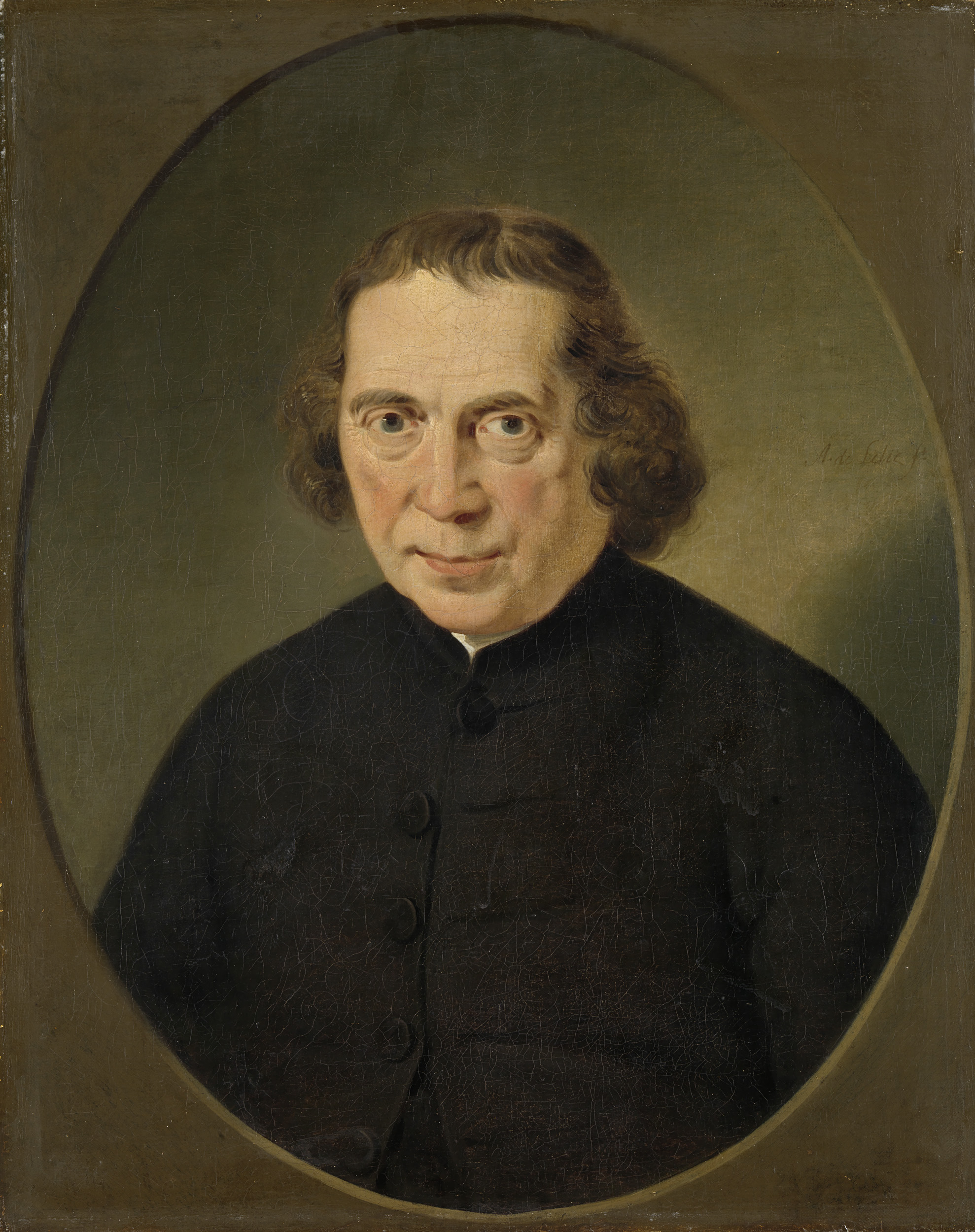 Portrait of Jan Nieuwenhuyzen, oil on canvas by Adriaan de Lelie