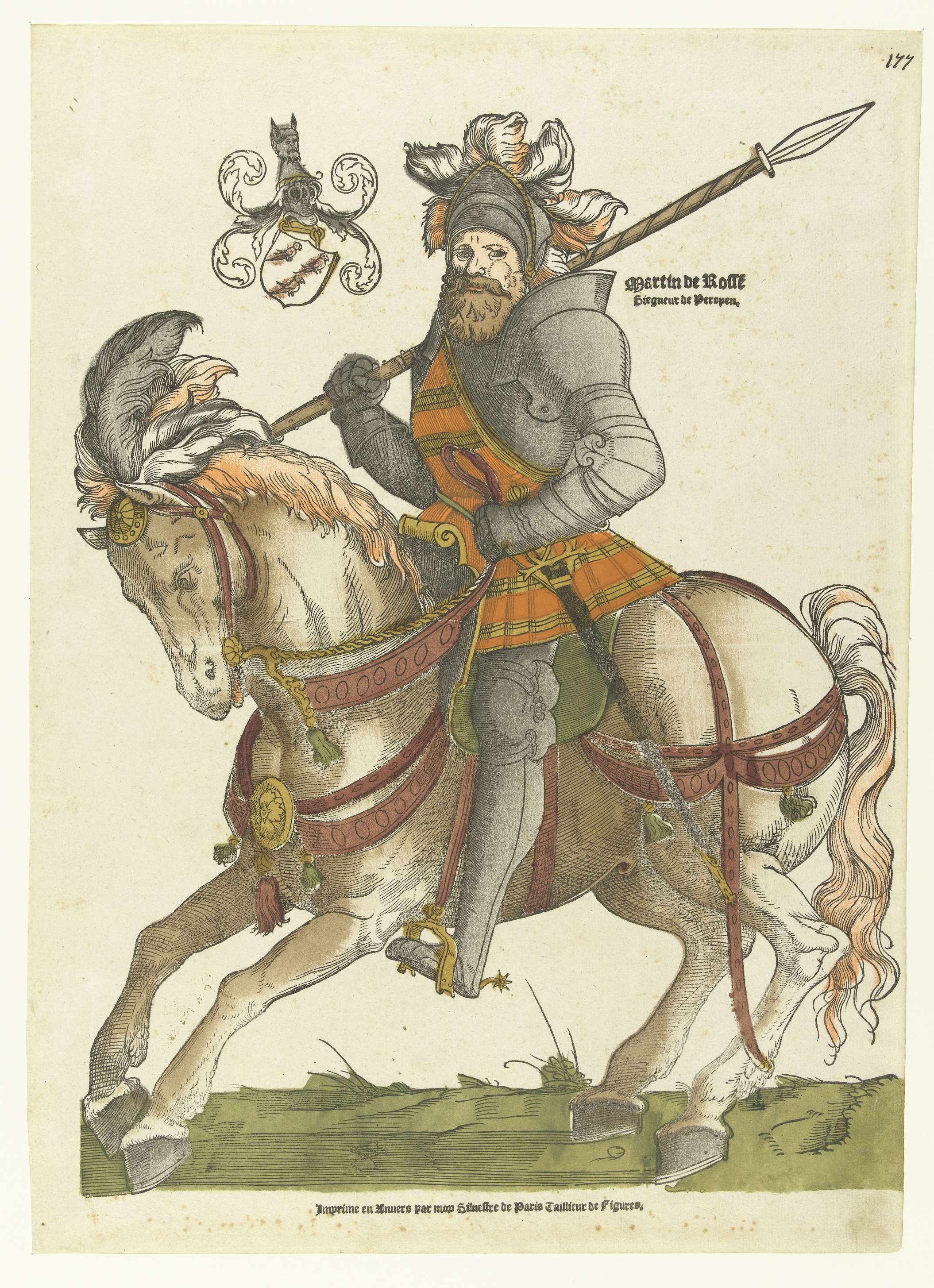 Portret van Maarten van Rossum te paard, by Cornelis Anthonisz., public domain