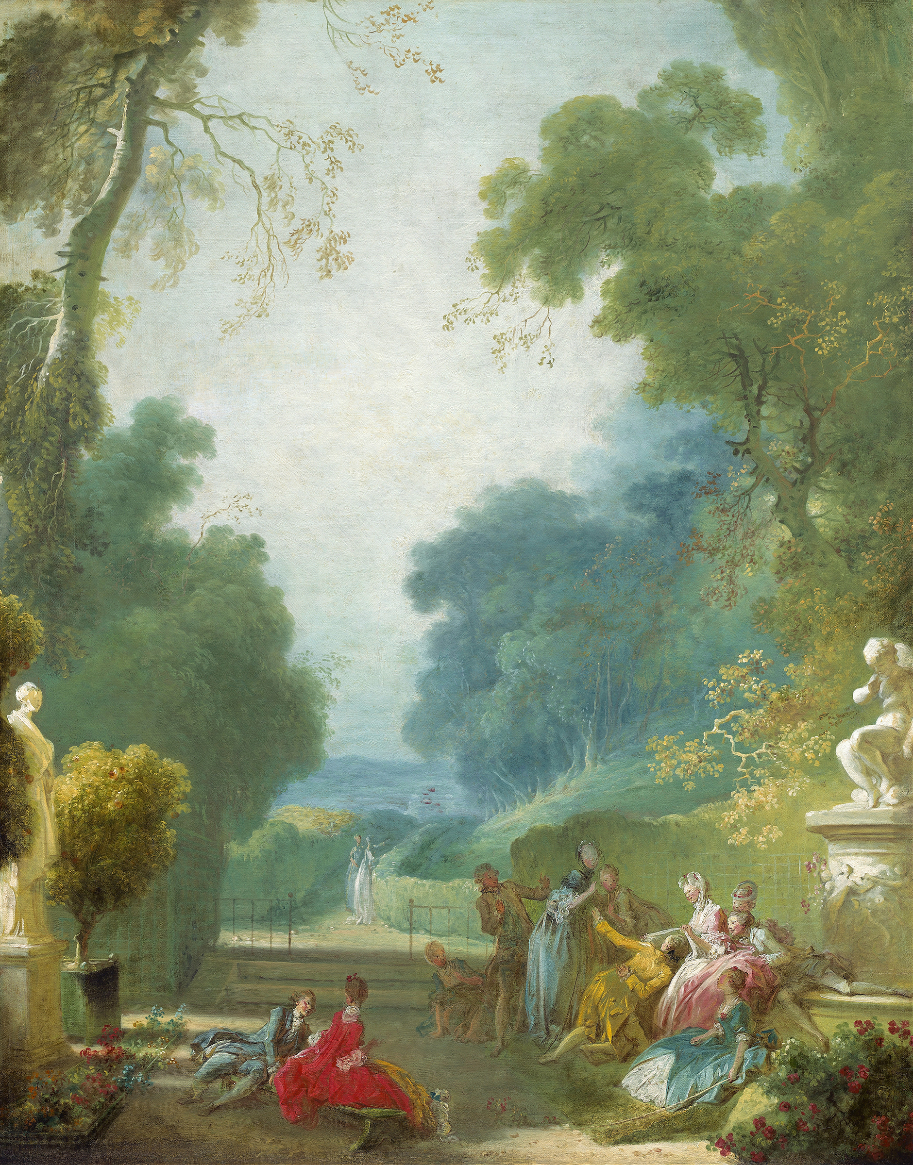 A Game of Hot Cockles, by Jean-Honoré Fragonard, public domain