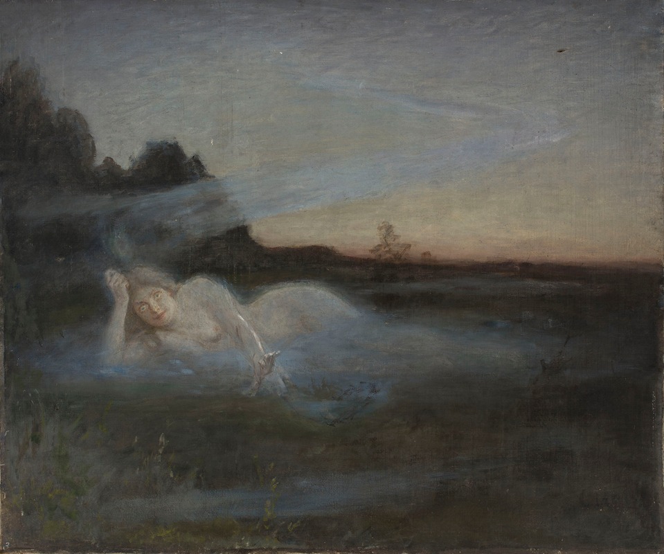 A painting titled 'Vita' by Jan Ciągliński depicting an allegorical scene.