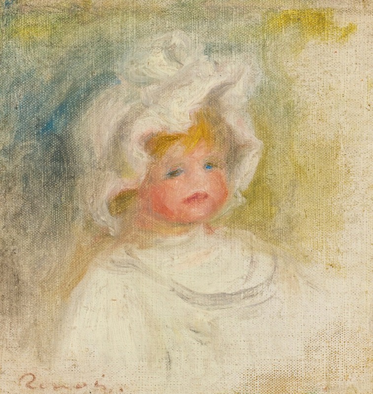 A portrait of Coco by Renoir showcasing vibrant colors and a lively expression.