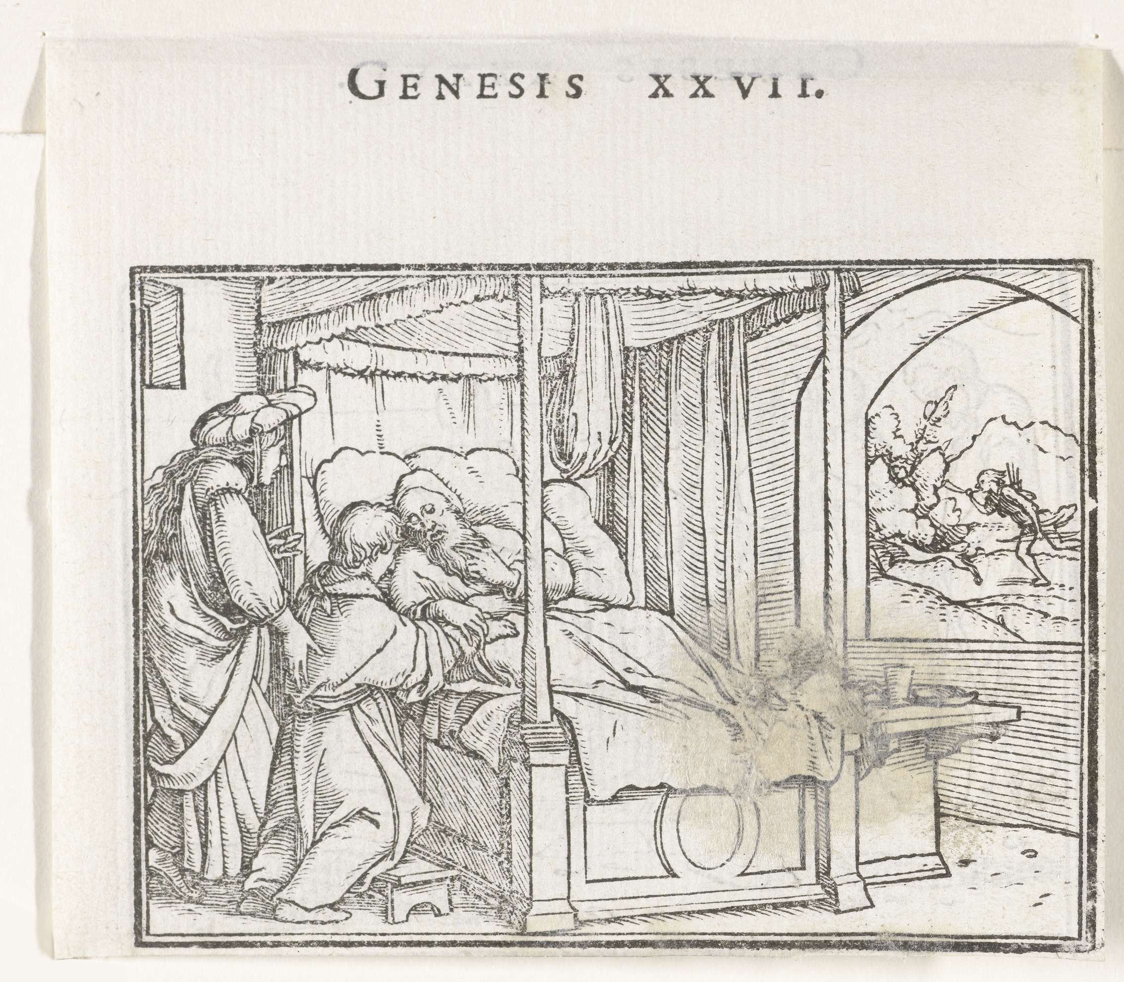 Isaak zegent Jakob, by Hans Holbein (II), public domain