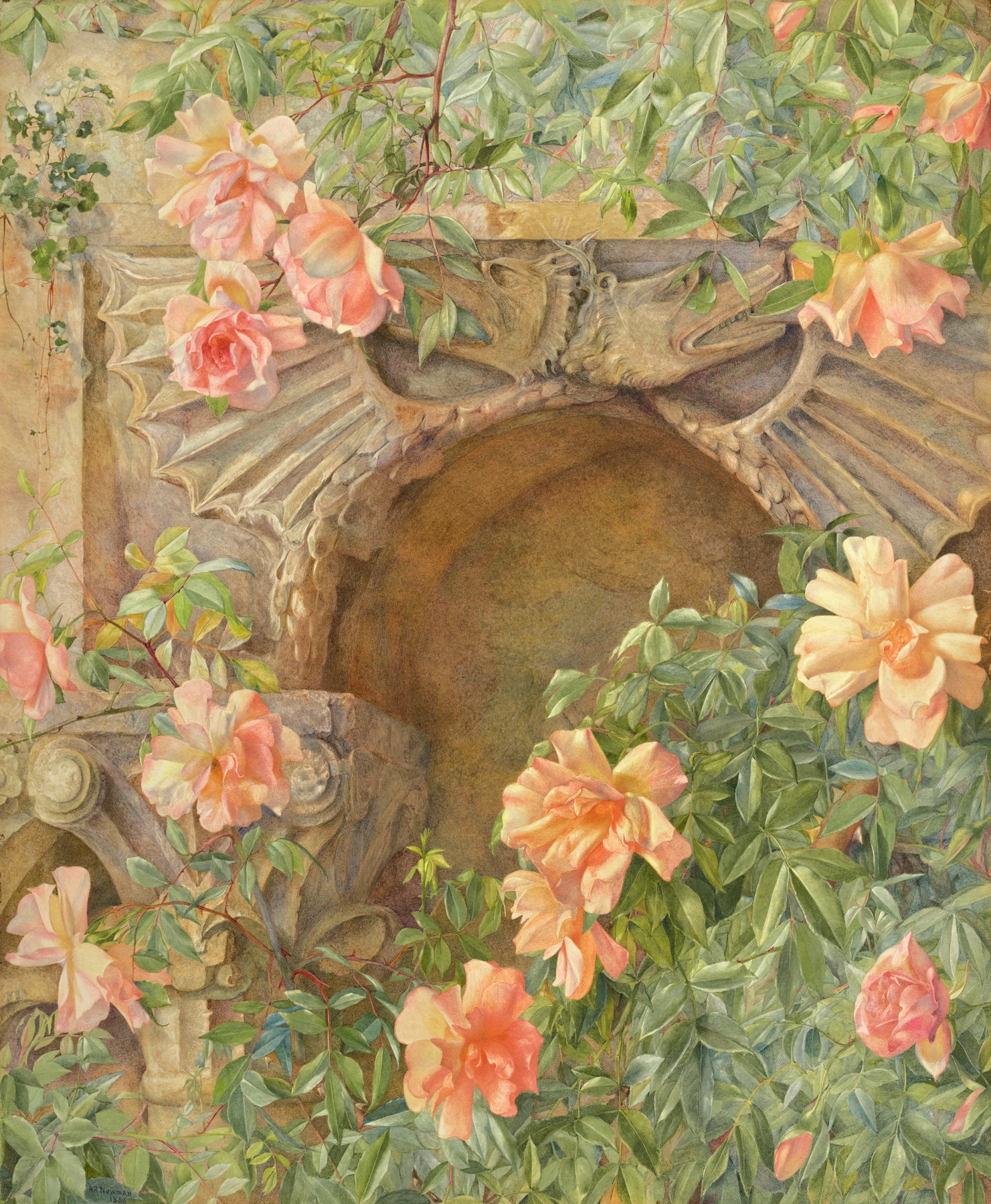 Italian Grotto, by Henry Roderick Newman, public domain