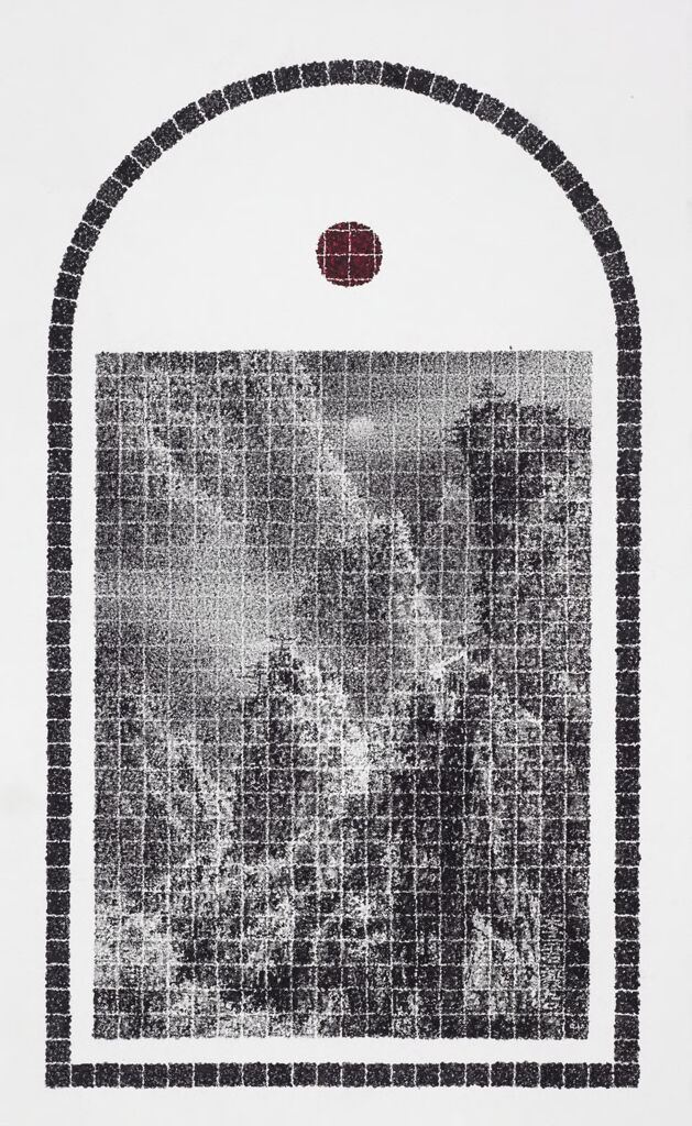 Mountains and Pines in Moonlight, from the series "Sacrifice", by Lee Chun-Yi (Li Junyi) 李君毅, public domain