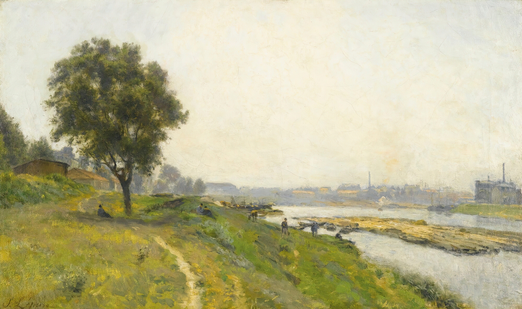 Ivry-Sur-Seine. Le Confluent Avec La Marne, by Stanislas Lépine, public domain