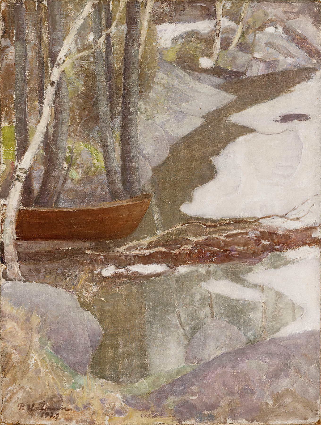 Spring Landscape, by Pekka Halonen, public domain