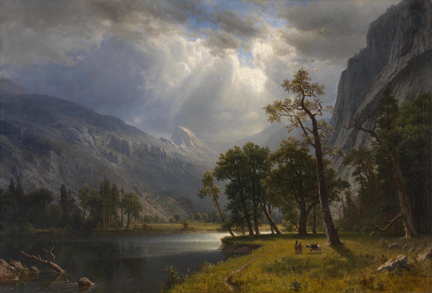 Landscape of Mount Starr King, Yosemite by Albert Bierstadt, oil painting