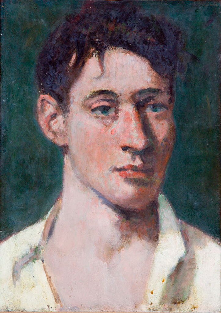 Portrait of a Young Man in White Shirt, by Denman Waldo Ross, public domain