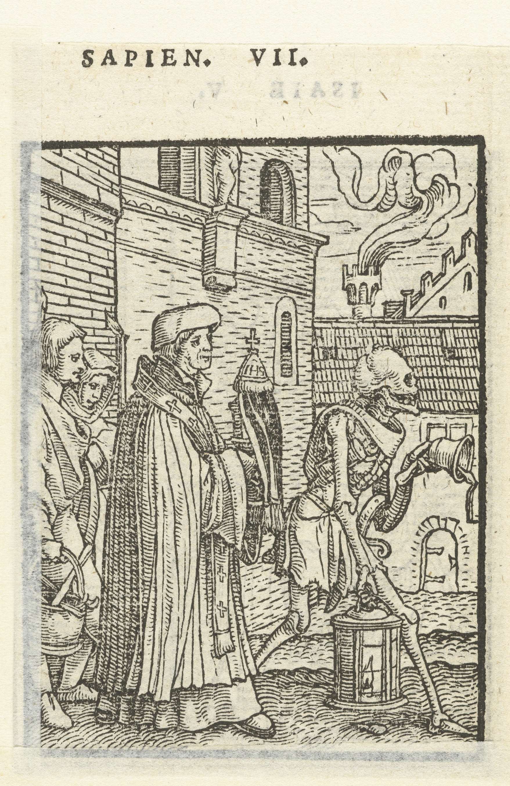 Priester en de Dood, by Hans Holbein (II), public domain