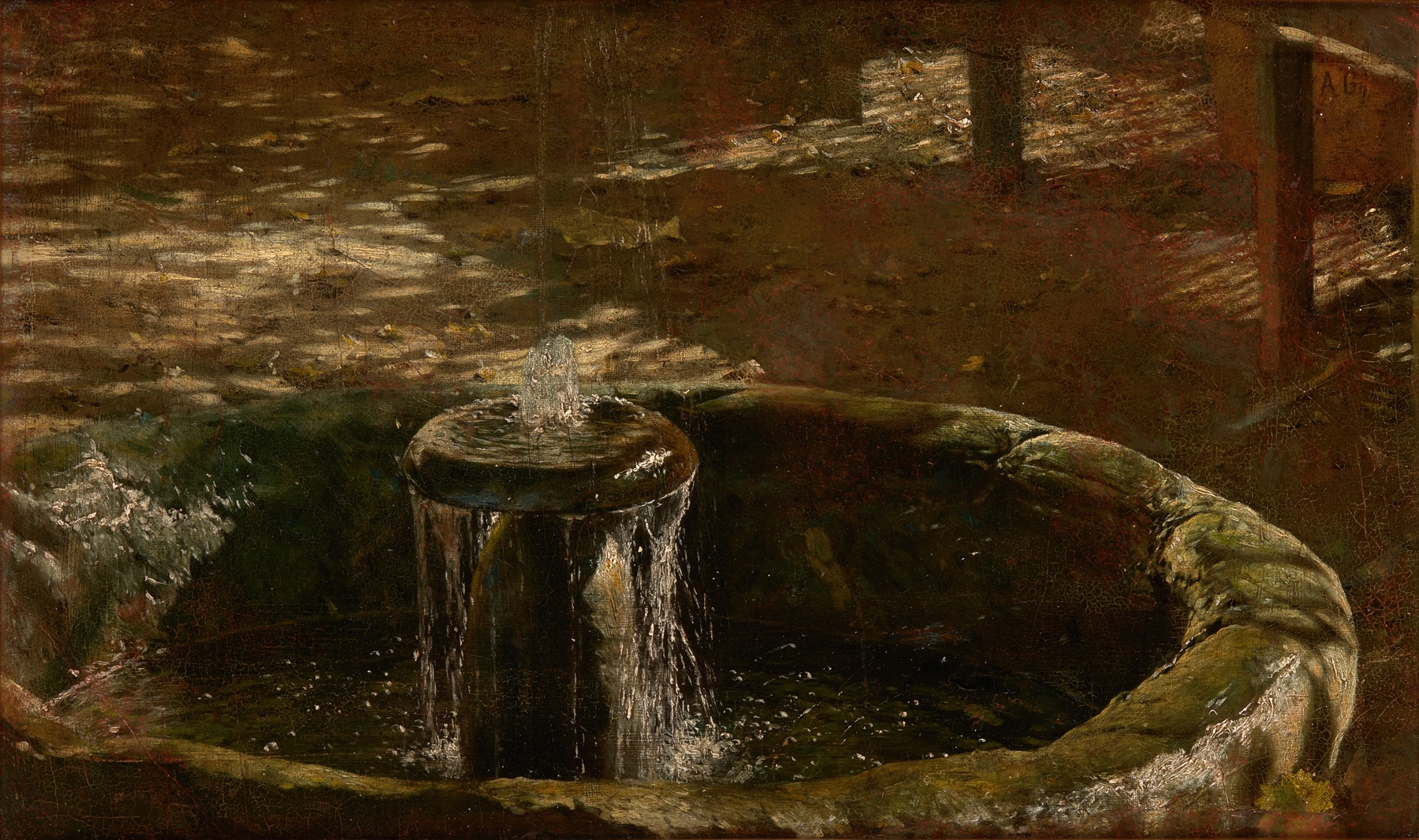 Fountain, by Aleksander Gierymski, public domain