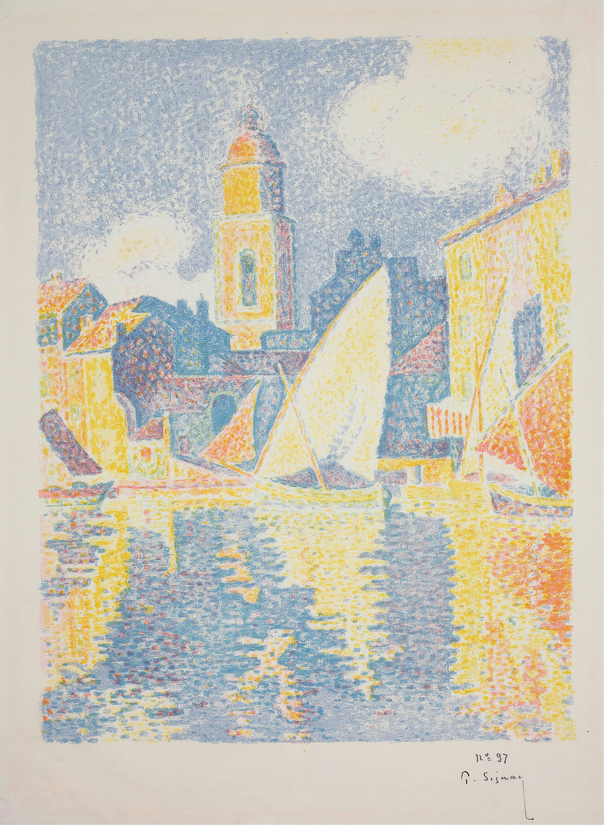 The Port of St. Tropez, by Paul Signac, public domain