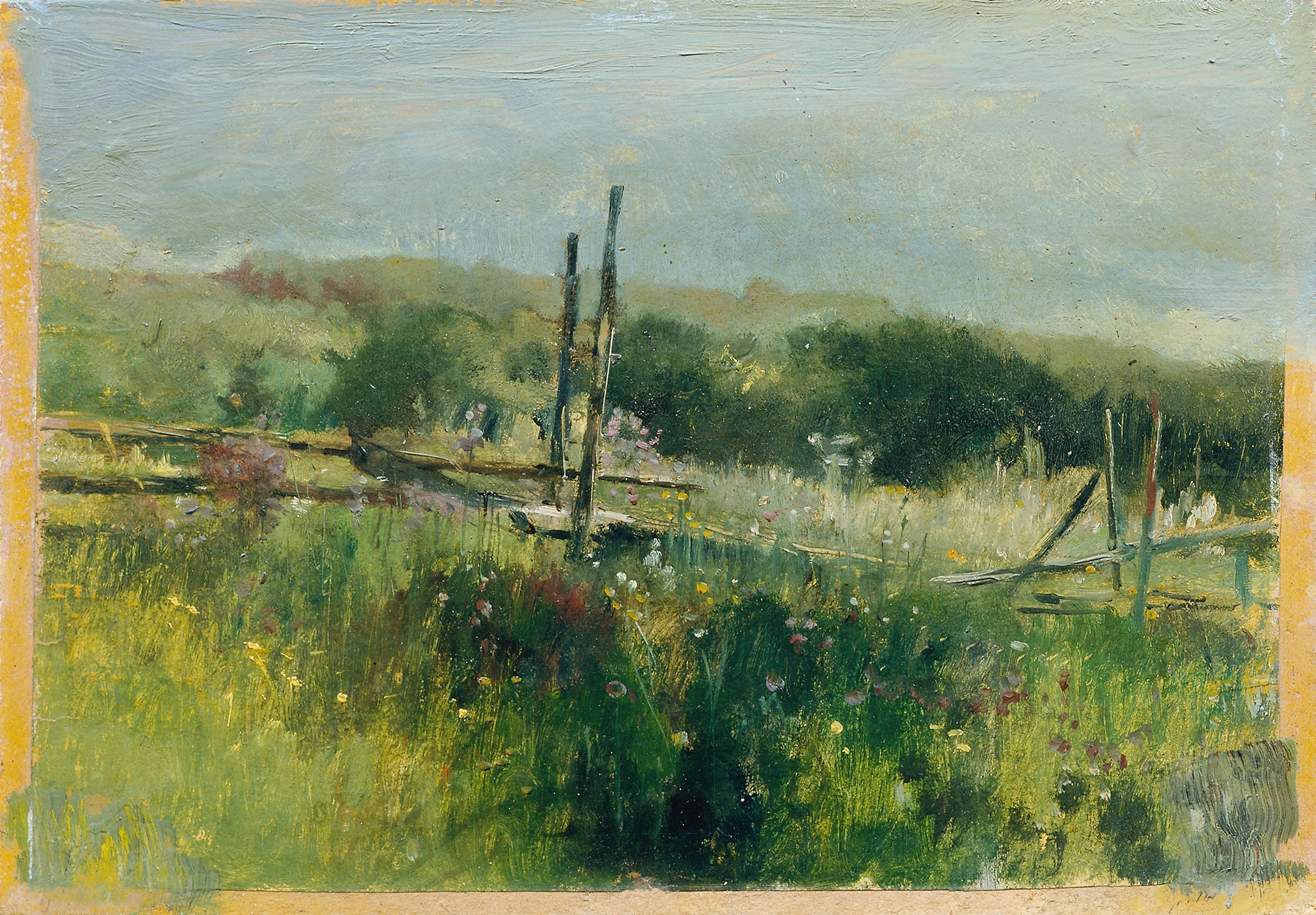 Landscape featuring a field and horizon, by Johann Till the younger