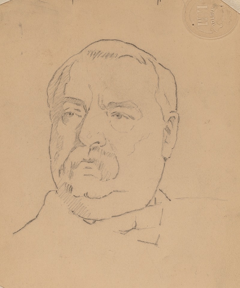 A portrait of Grover Cleveland by Eastman Johnson.