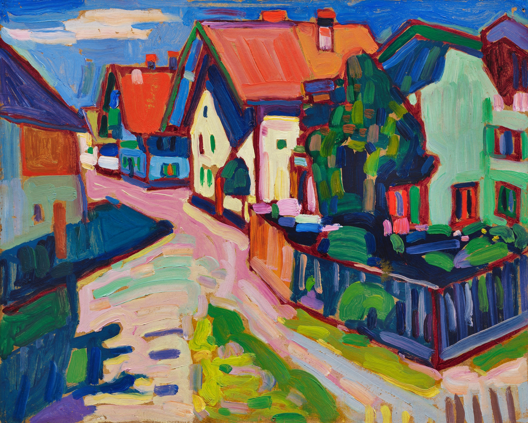 Murnau, by Wassily Kandinsky, public domain