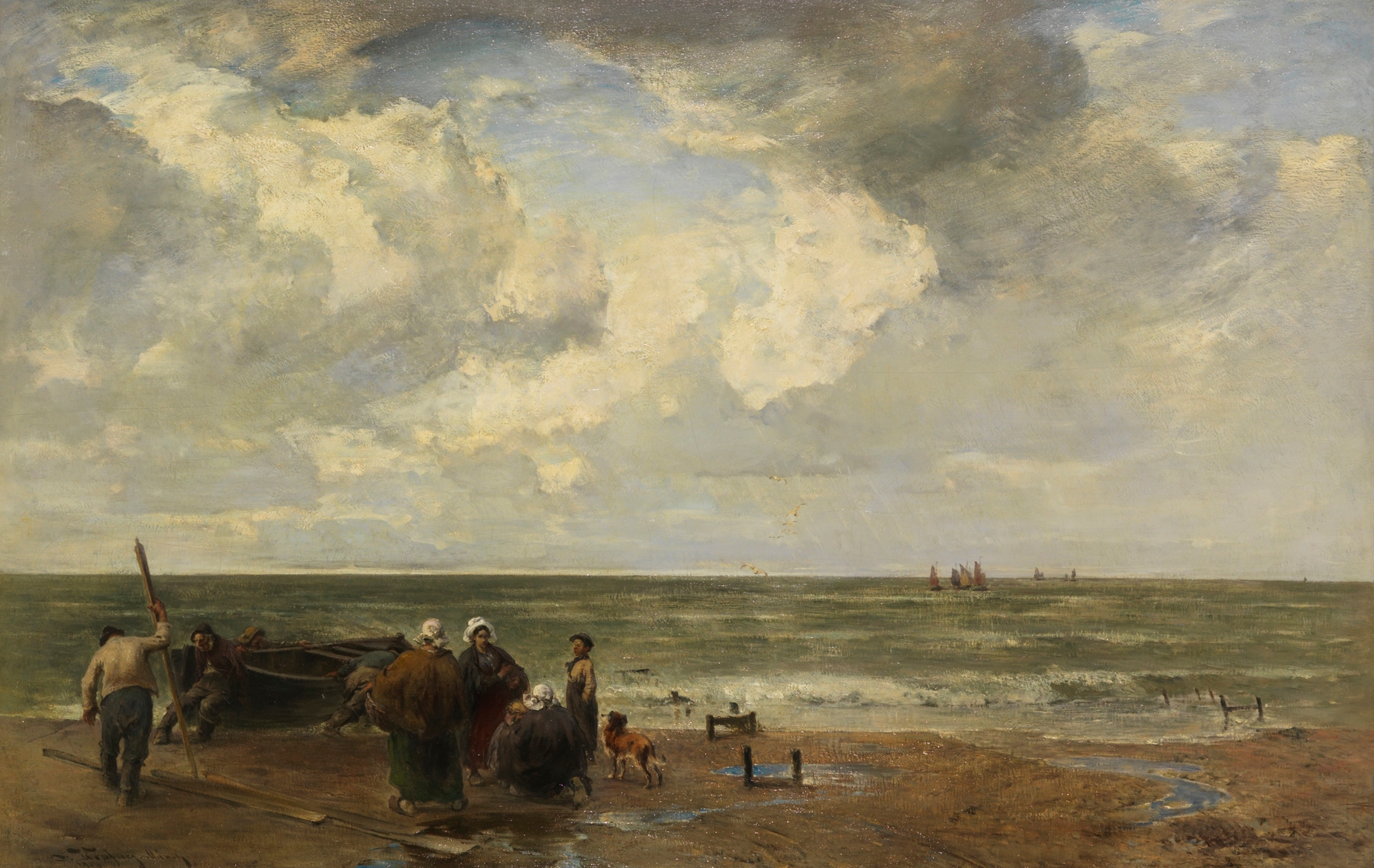An der Nordseeküste, by Joseph Wopfner, public domain