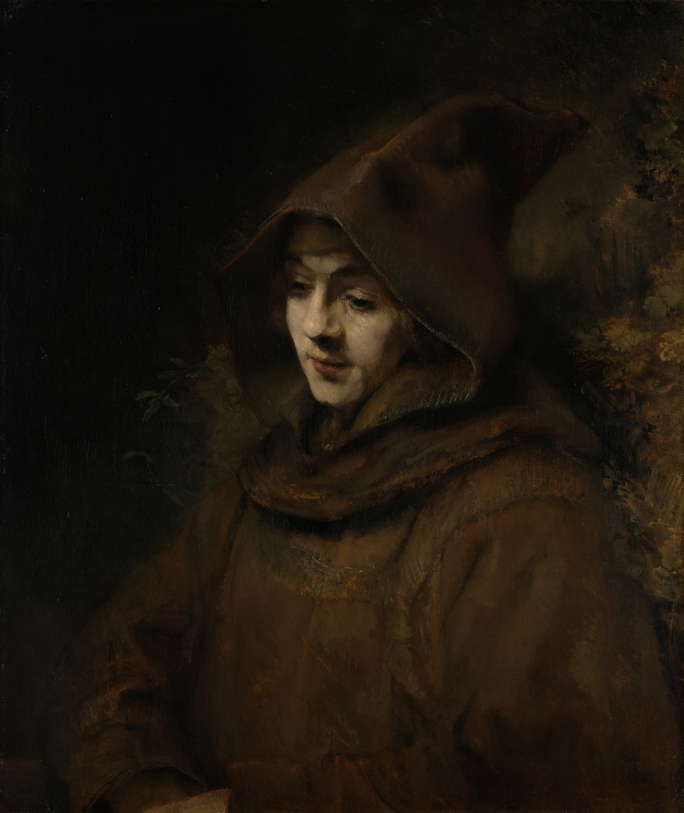 Rembrandt’s Son Titus in a Monk’s Habit, by Rembrandt van Rijn, public domain