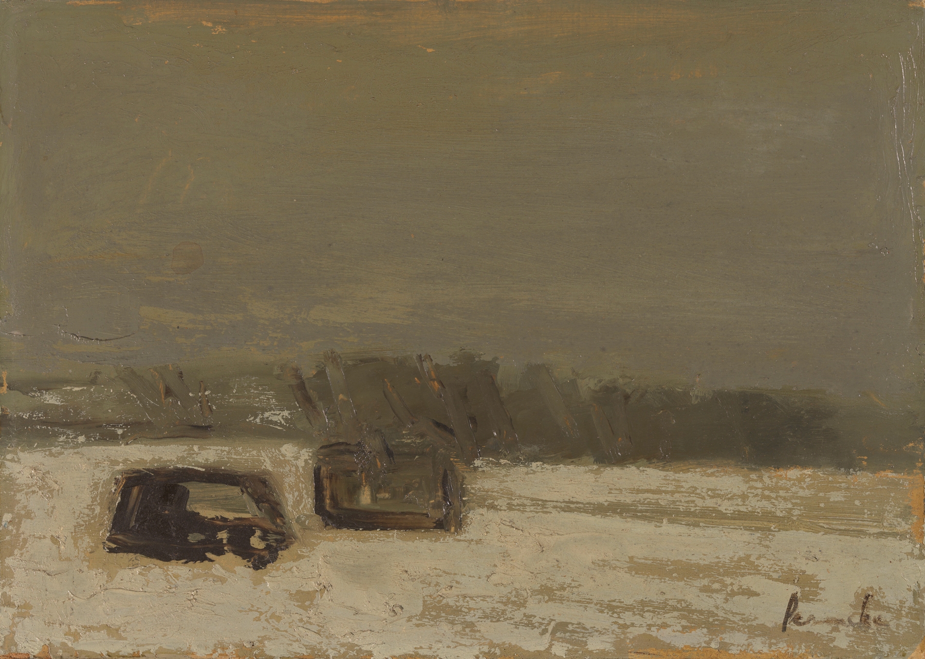Sneeuwlandschap, by Constant Permeke, public domain