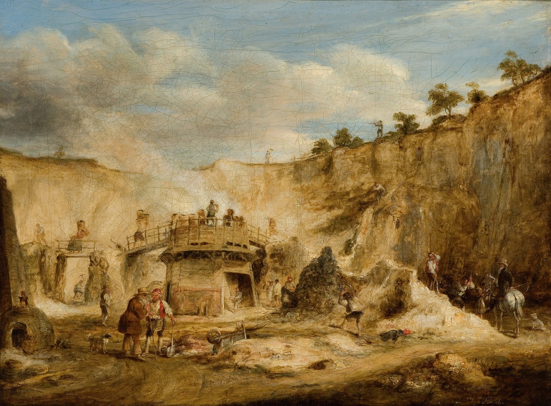Craigleith Quarry, by William Kidd, public domain
