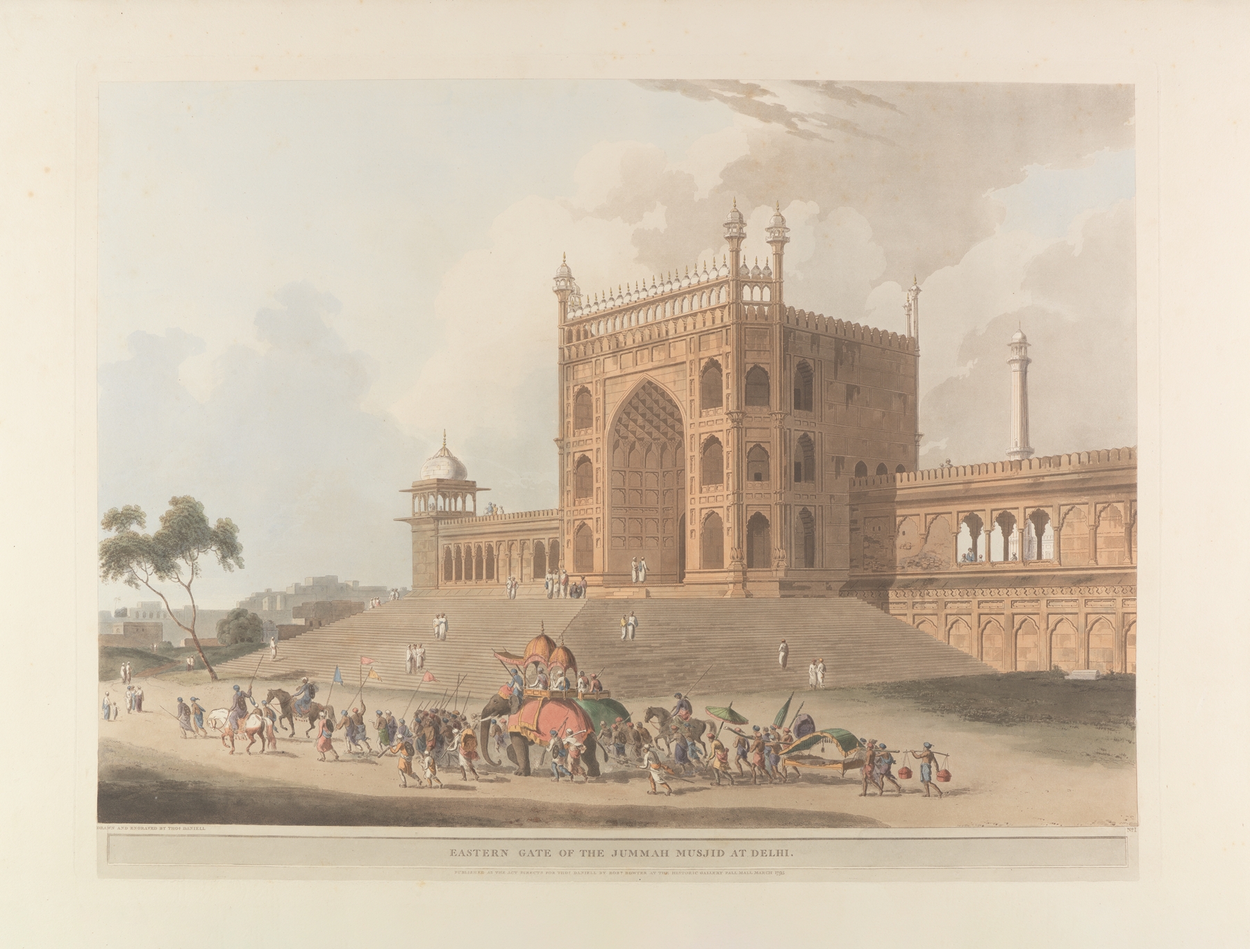 Oriental scenery Pl.01, by Thomas Daniell, public domain