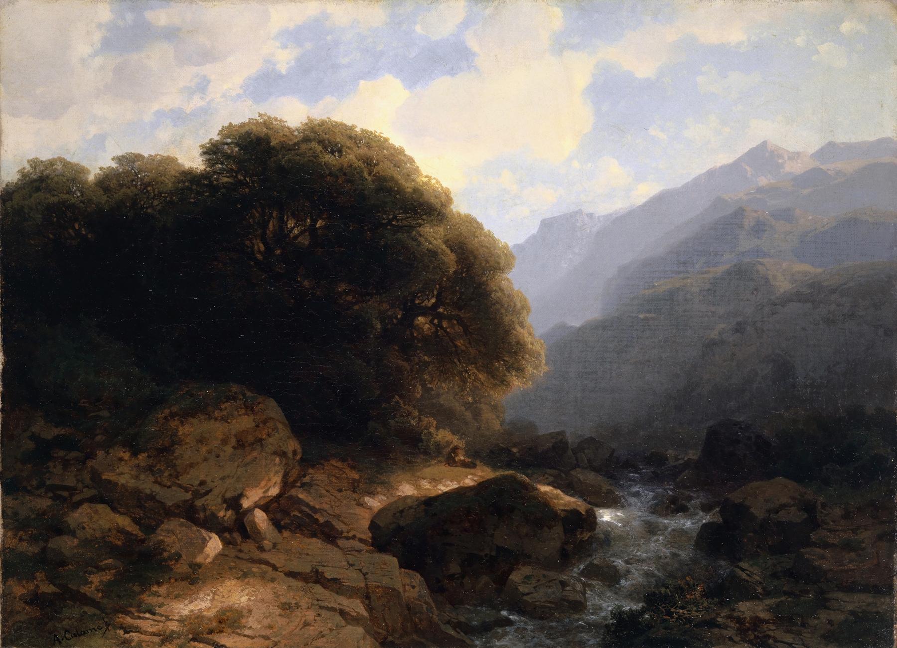 Memories of Sallanches, by Alexandre Calame, public domain