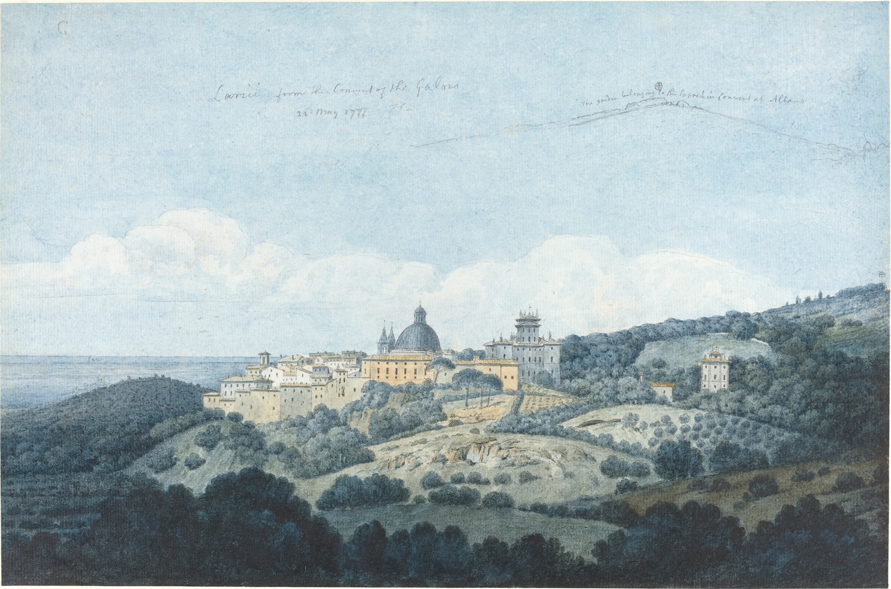 Larici from the Convent of the Galoro, by Thomas Jones, public domain