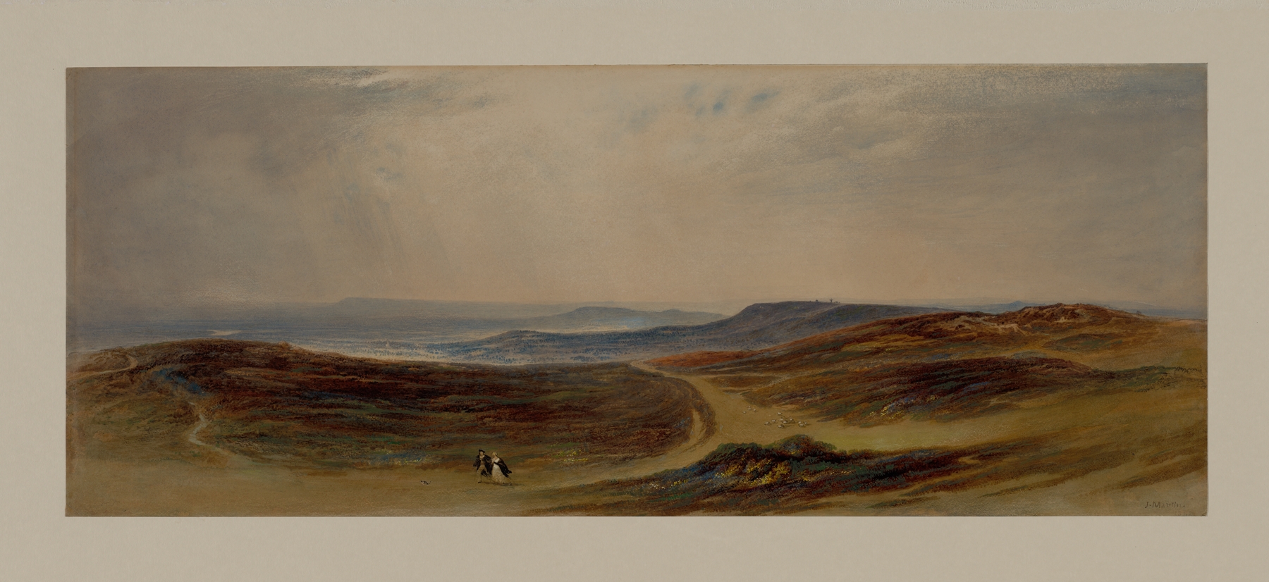 The Valley of the Tyne, My Native Country near Henshaw, by John Martin, public domain