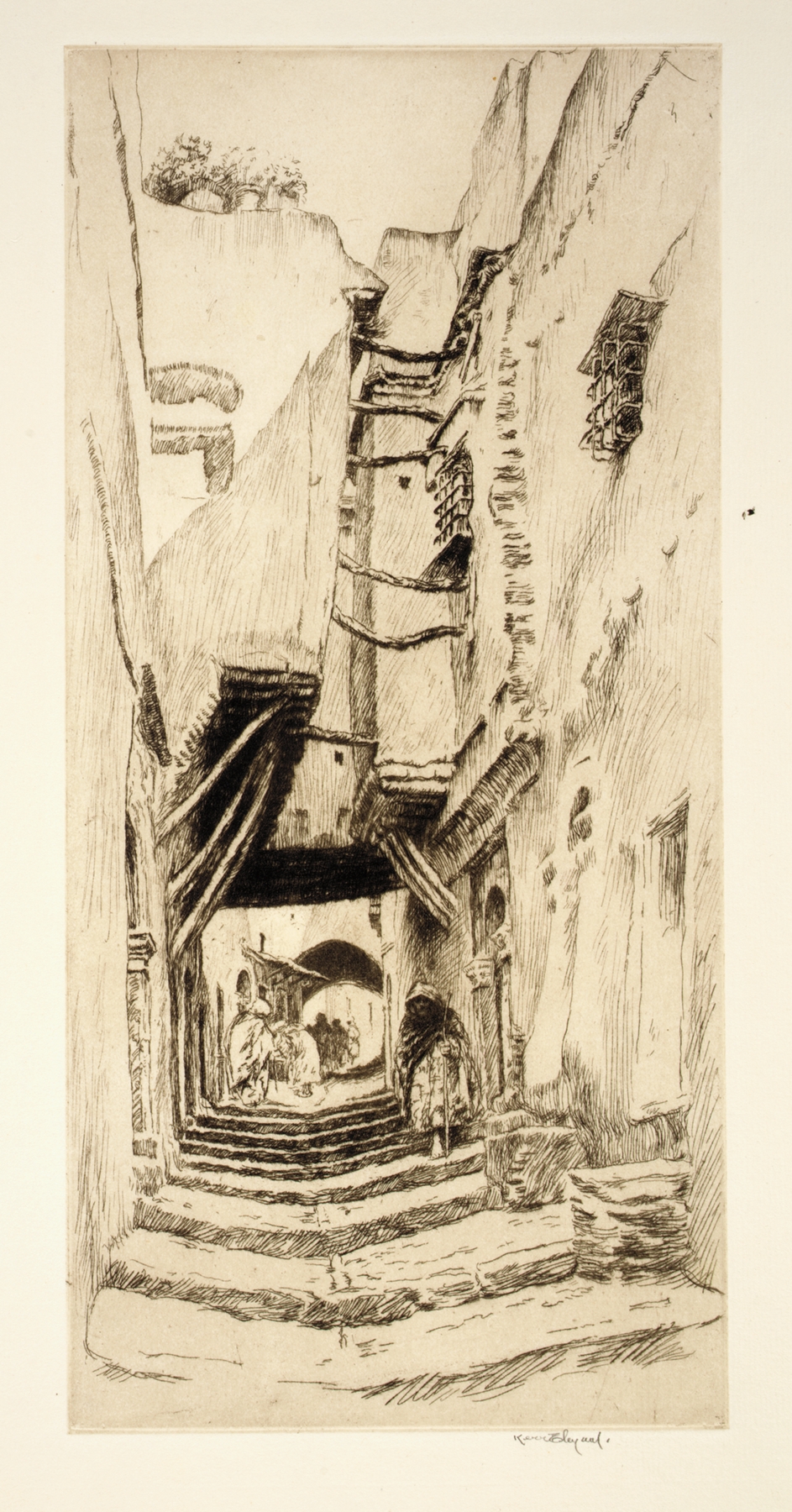 Steps and Doorways, Algiers, by Kerr Eby, public domain