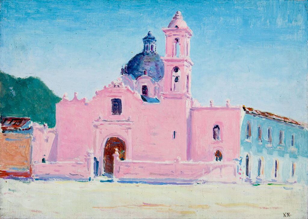 Landscape of Orizaba, Mexico by Kanji Nakamura, oil on canvas