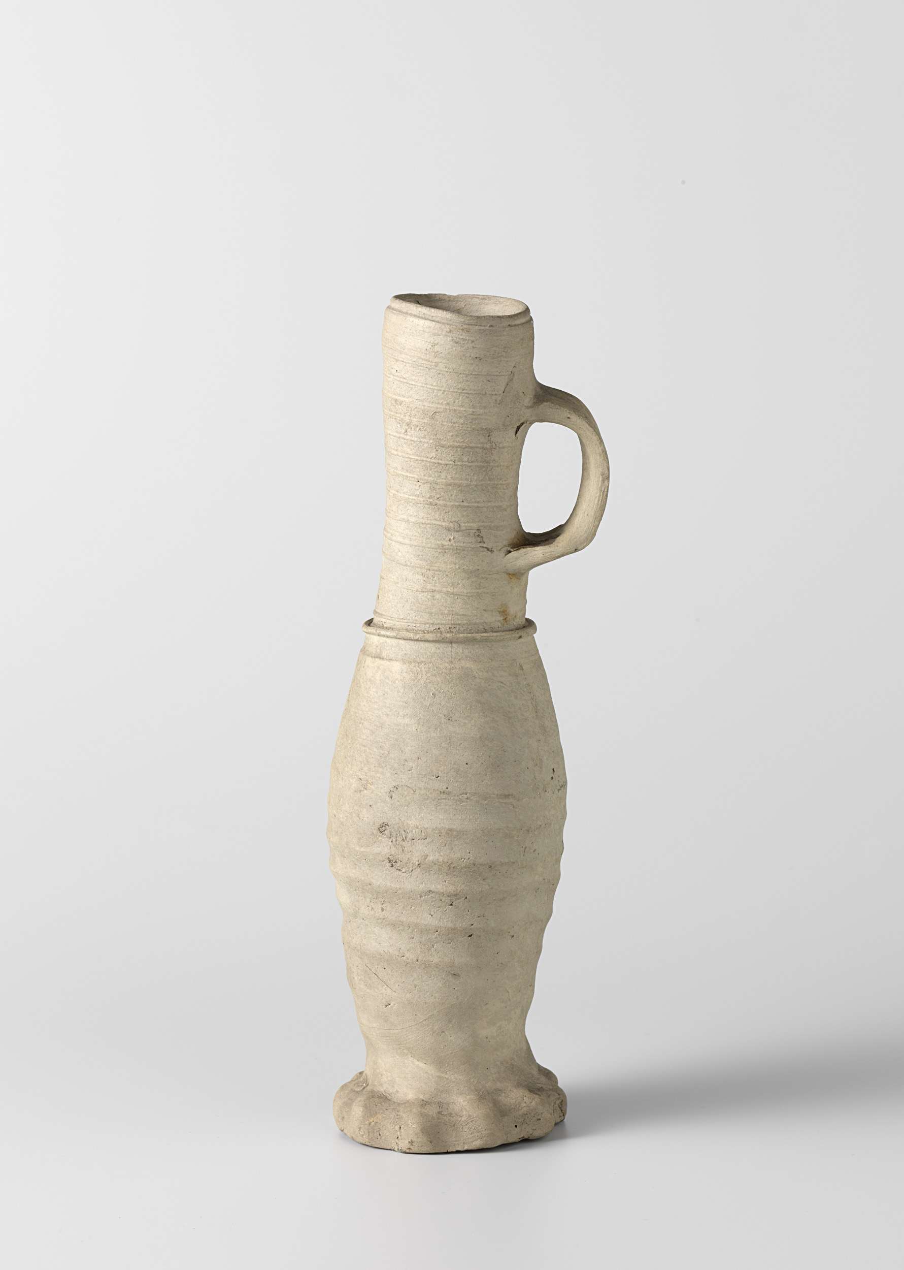 Ceramic jug by Unknown Artist, Northern Renaissance style, showcasing intricate glaze and elegant form.
