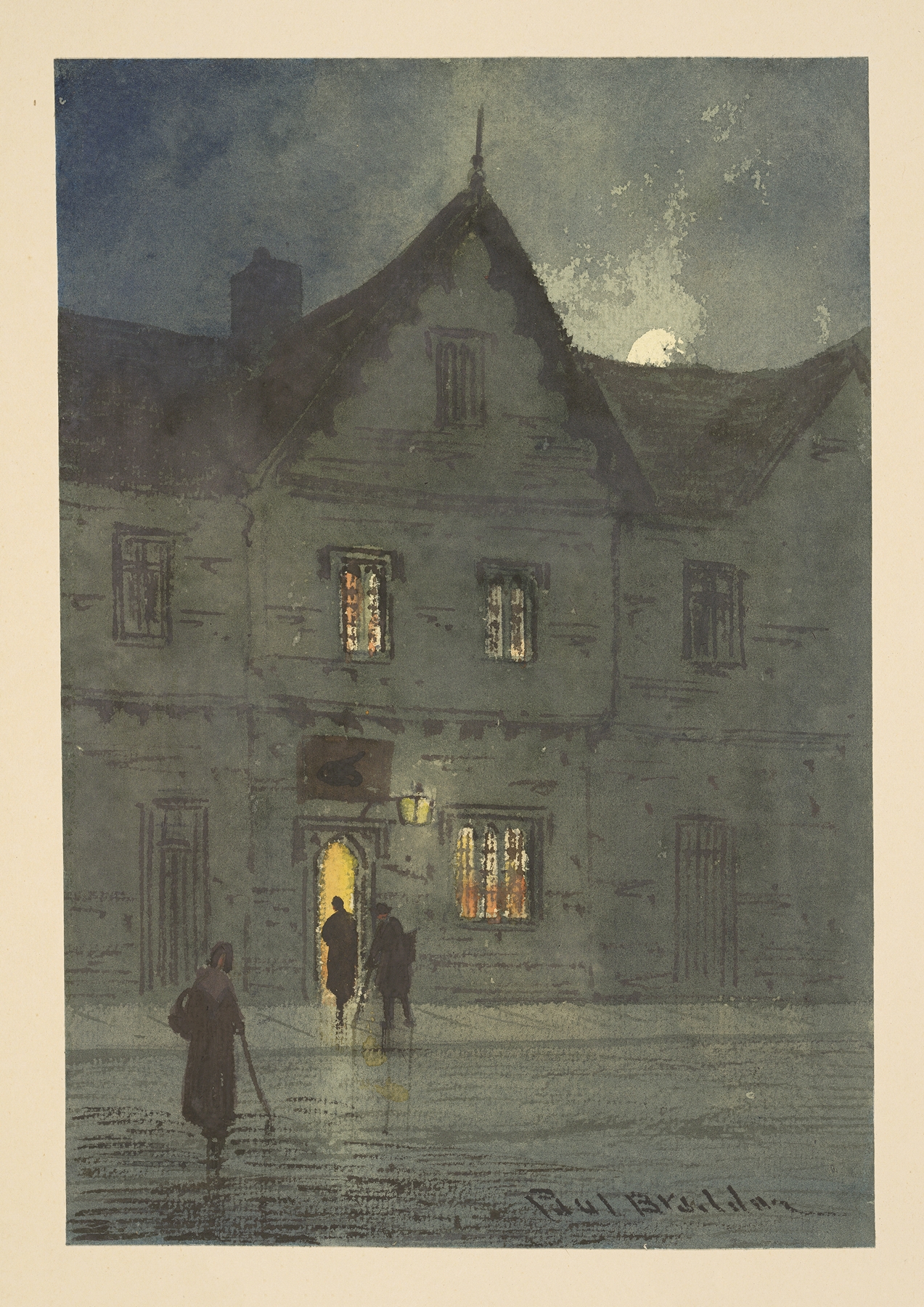 Haunts of Sarah Siddons Pl.2, by Paul Braddon, public domain