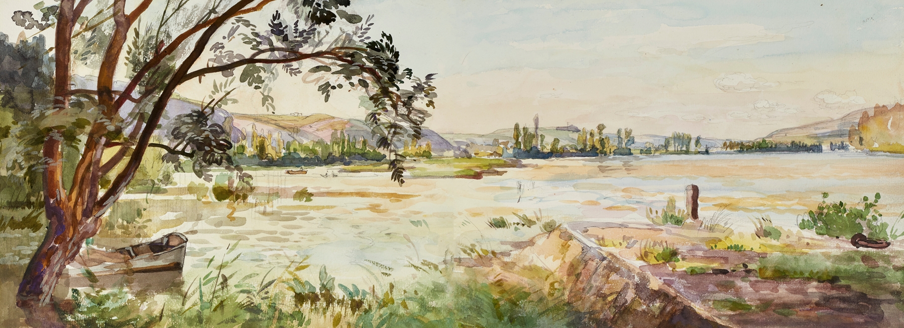 Drawing by Alexandre Nozal, Carnet de dessins Pl.41, featuring gentle strokes and a muted palette.