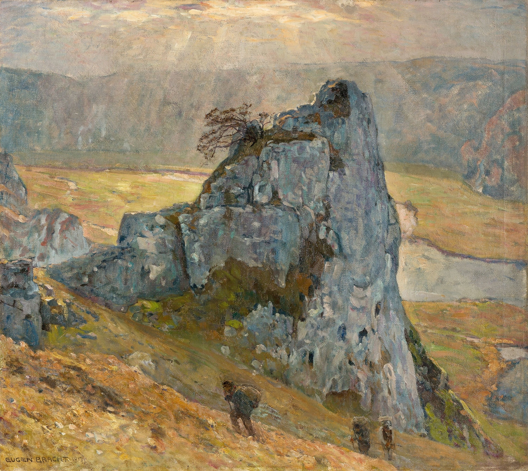 Schmugglerpfad, by Eugen Bracht, public domain