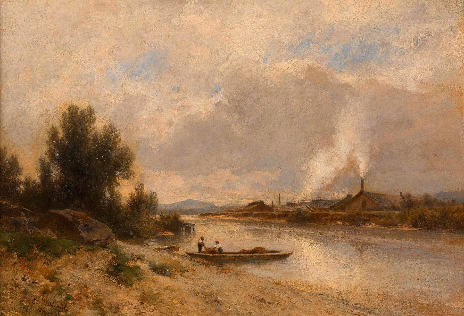 Partie bei Hallein an der Salzach, by Eduard Peithner von Lichtenfels, public domain
