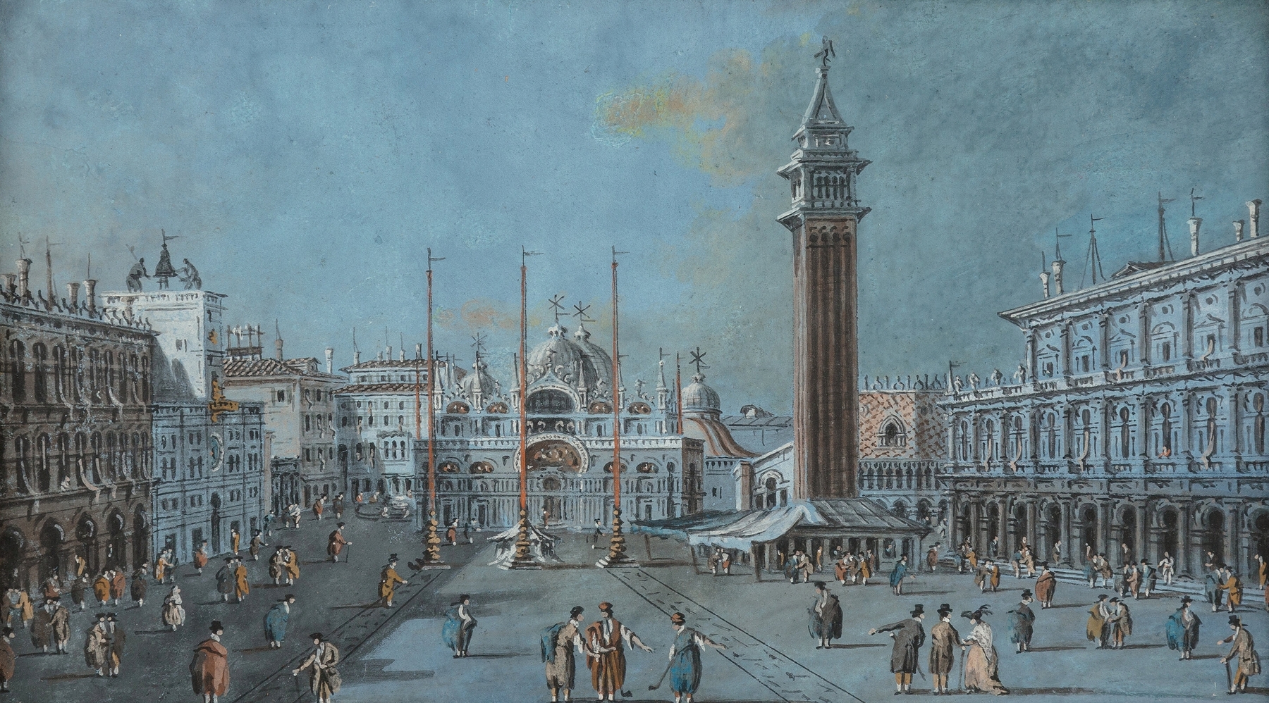 Veduta della Piazza di San Marco, by Giacomo Guardi, public domain