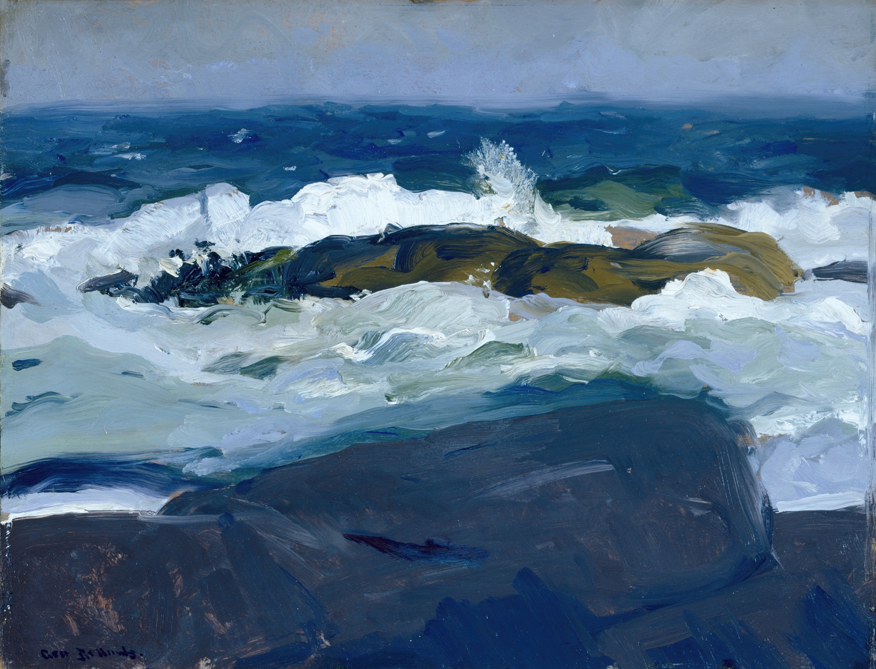 Rock Reef, Maine, by George Wesley Bellows, public domain